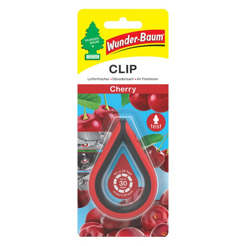 Gaisa atsvaidzinātājs ar klipsi WUNDER-BAUM Clip Cherry, 12 g WBC431 OE WBC431