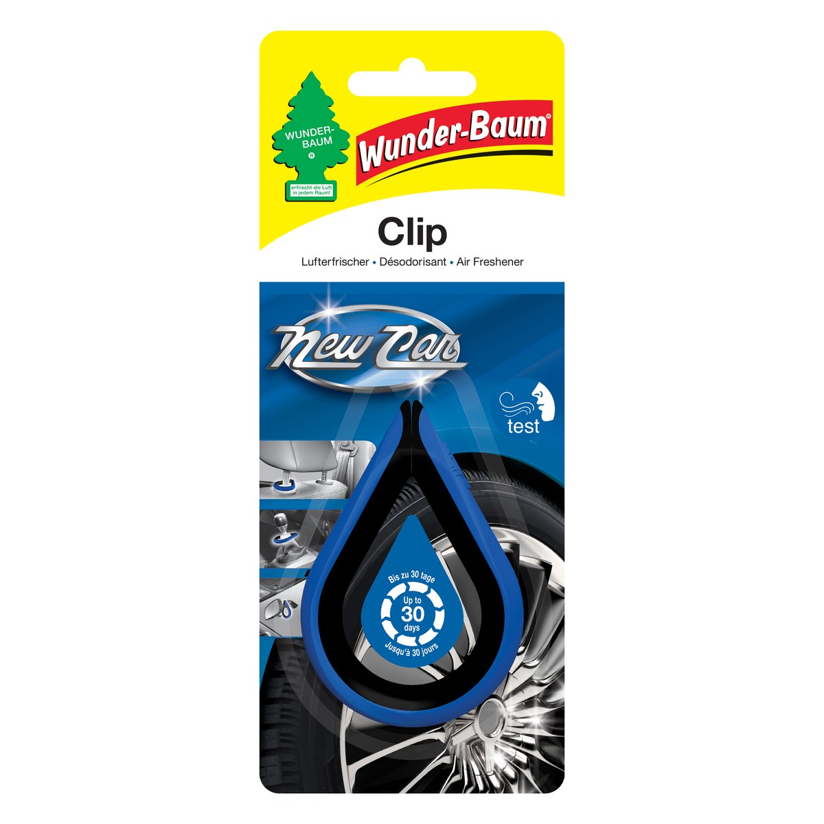 Gaisa atsvaidzinātājs ar klipsi WUNDER-BAUM Clip New Car, 12 g WBC066 OE WBC066