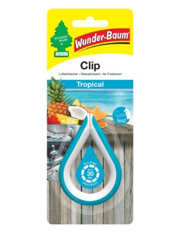 Gaisa atsvaidzinātājs ar klipsi WUNDER-BAUM Clip Tropical, 12 g