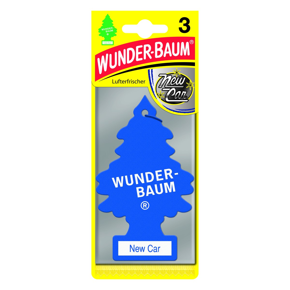 Gaisa atsvaidzinātājs WUNDER-BAUM eglīte New Car, 3 gab. WB14-3P OE WB14-3P