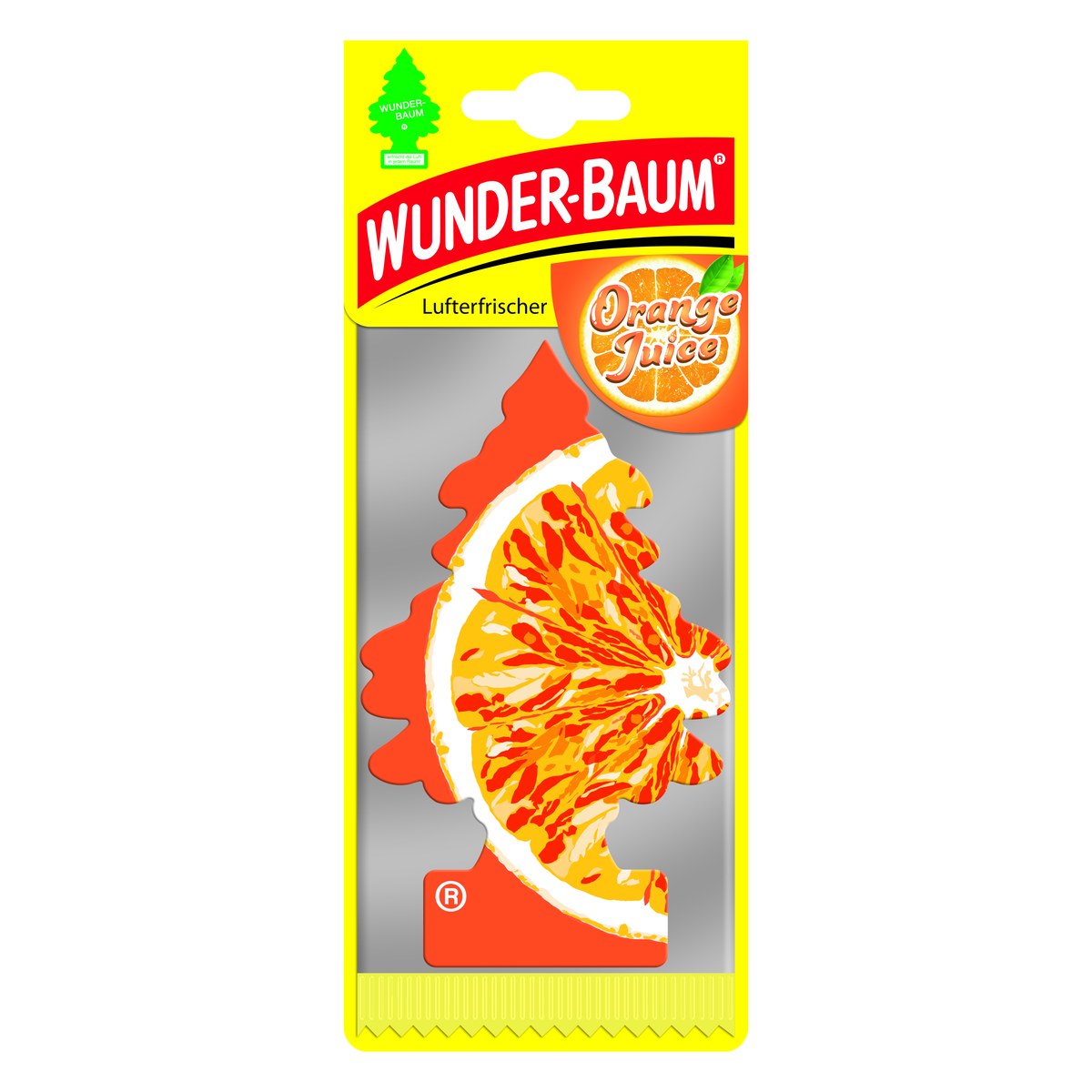 Gaisa atsvaidzinātājs WUNDER-BAUM eglīte Orange Juice WB85 OE WB85