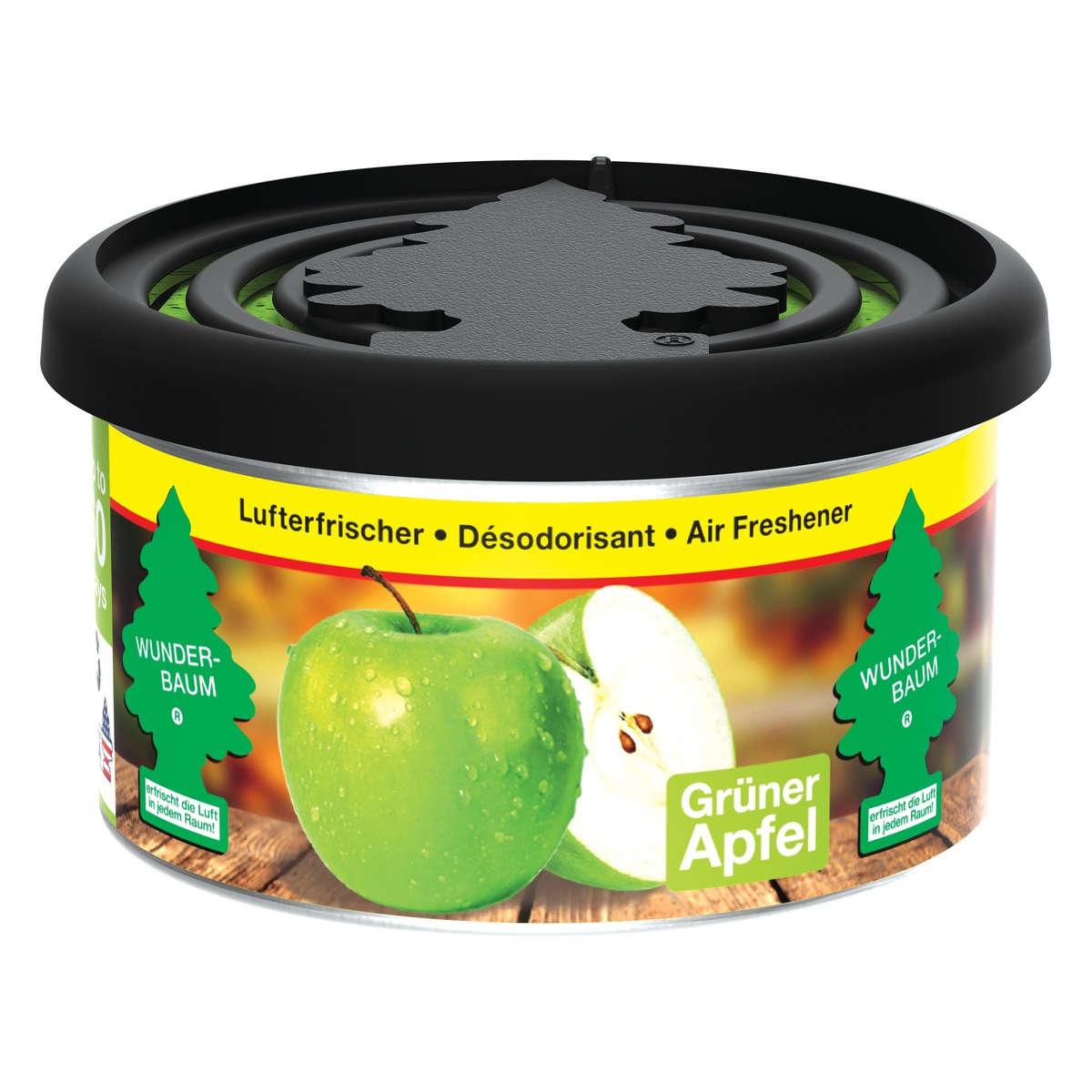 Gaisa atsvaidzinātājs kārbiņā WUNDER-BAUM Fiber Can Green Apple, 30 g WBF956 OE WBF956