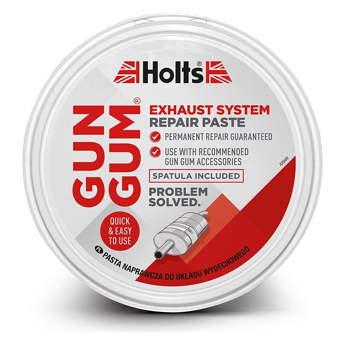 Izplūdes sistēmas remonta pasta HOLTS GUN GUM, 200 g HGG2RA OE GG2RA