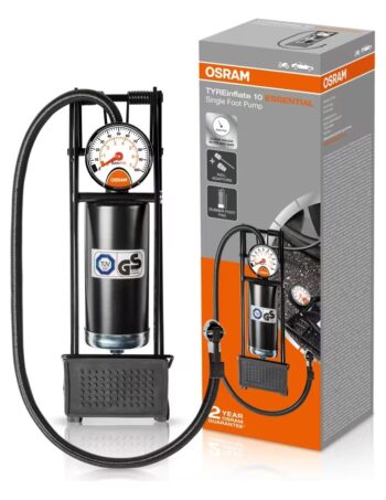Kāju pumpis riepām OSRAM TYREinflate 10 ESSENTIAL ar manometru