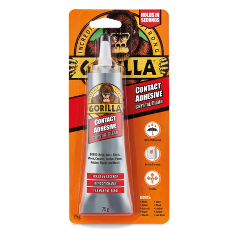 Kontaktlīme Gorilla Contact Adhesive Crystal Clear, 75 g GOR2144001 OE Contact Adhesive Crystal Clear