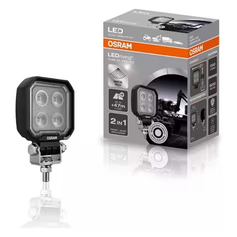 LED darba gaisma OSRAM LEDriving Cube WL VX80-WD, 12 W, 1350 lm