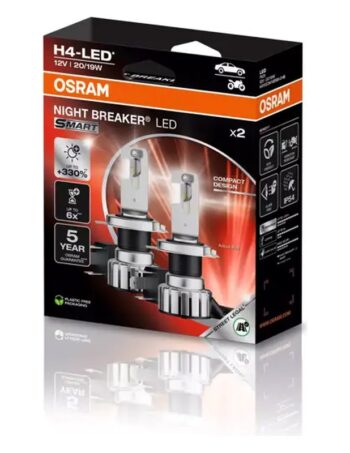 LED spuldžu pāris OSRAM NIGHT BREAKER LED SMART H4 12V