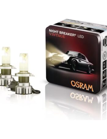 LED spuldžu pāris OSRAM NIGHT BREAKER LED VINTAGE H4 ar R2 adapteri