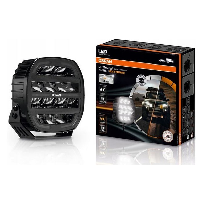 LED tālās gaismas lukturis OSRAM LEDriving Cube MX180-CB Amber Extreme