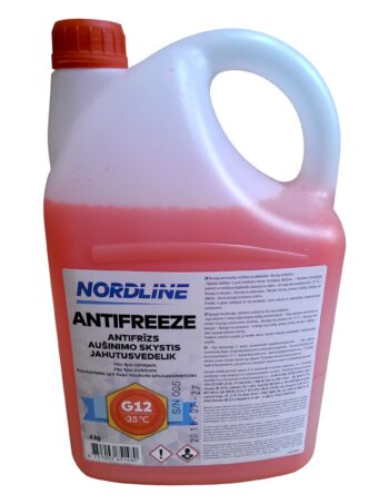 Longlife antifrīzs NORDLINE G12, sarkans, -35 °C, 4 kg