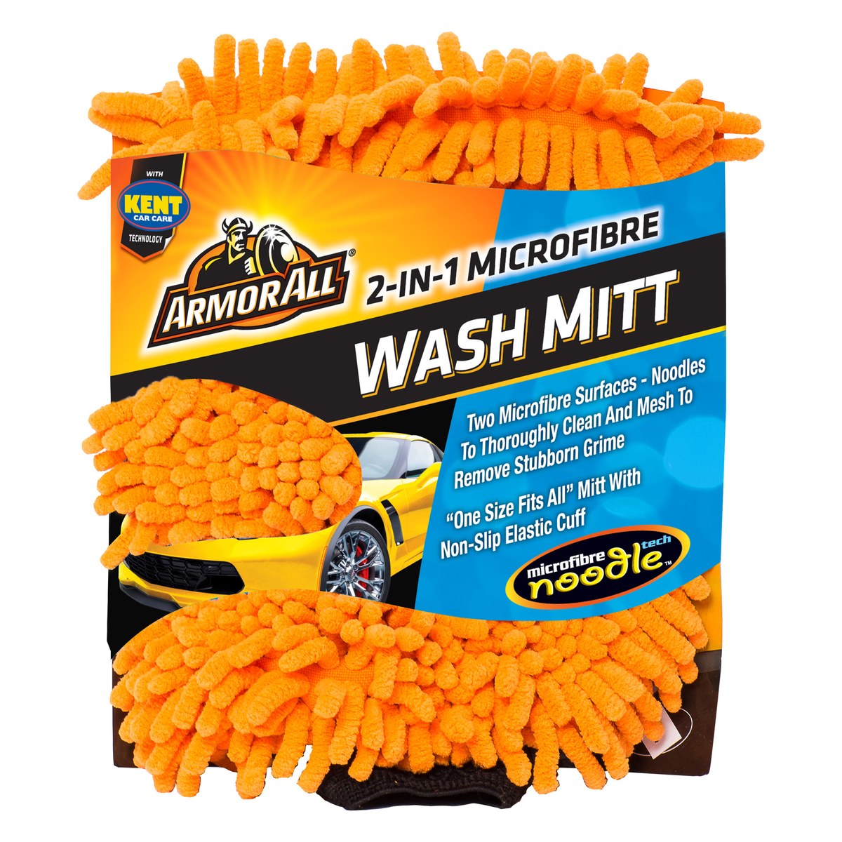 Mazgāšanas cimds Armor All 2 in 1 Microfibre Noodle Wash Mitt A40005 OE A40005