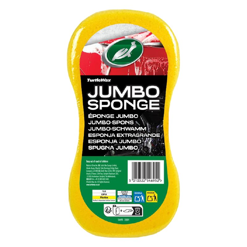 Mazgāšanas sūklis Turtle Wax Jumbo Sponge, 11 x 22 x 7 cm TWX54695 OE TWX54695