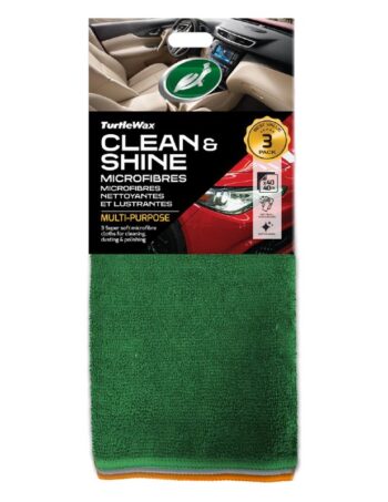 Mikrošķiedras drānas Turtle Wax Clean & Shine, 3 gab.