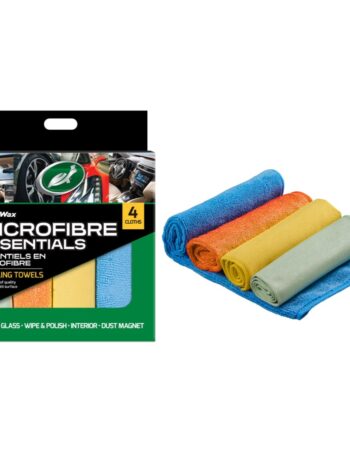 Mikrošķiedras drānu komplekts Turtle Wax Microfibre Essentials, 4 gab.