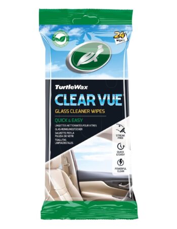 Mitrās salvetes stiklu tīrīšanai Turtle Wax Clearvue Glass Wipes
