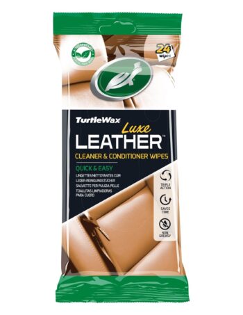 Mitrās salvetes ādas kopšanai Turtle Wax Luxe Leather Wipes