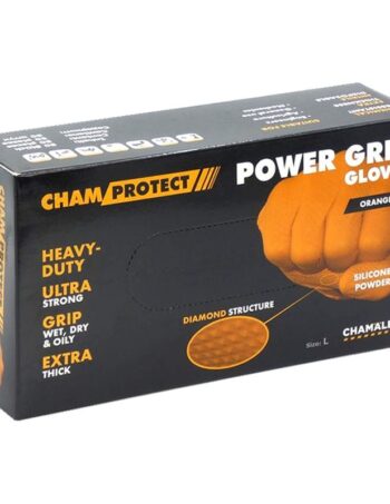 Nitrila cimdi CHAMALEON POWER GRIP, oranži, L, 50 gab.