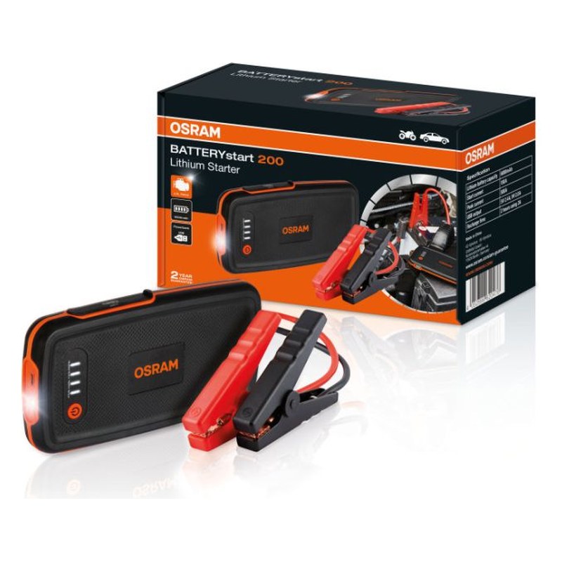 Palaišanas ierīce (starta būsteris) OSRAM BATTERYstart 200, 150/500 A