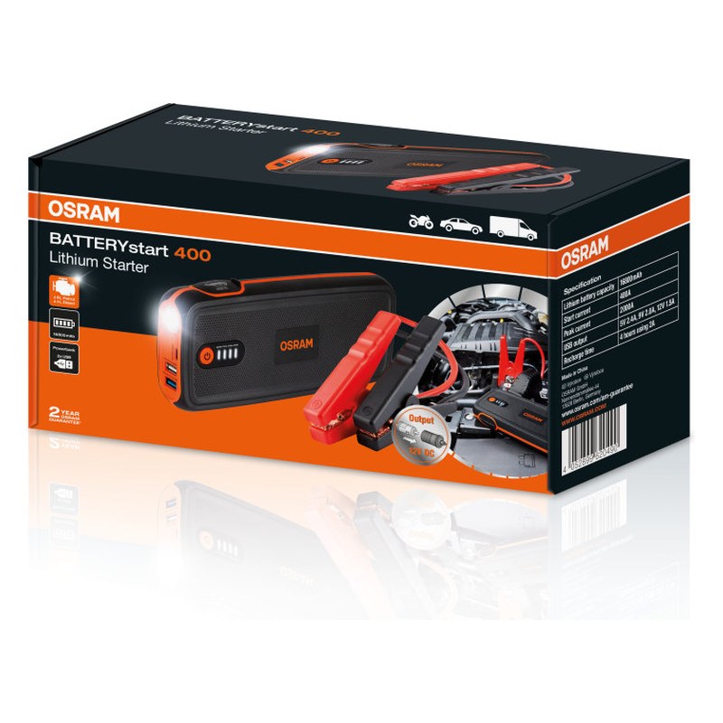 Palaišanas ierīce (starta būsteris) OSRAM BATTERYstart 400, 400/2000 A