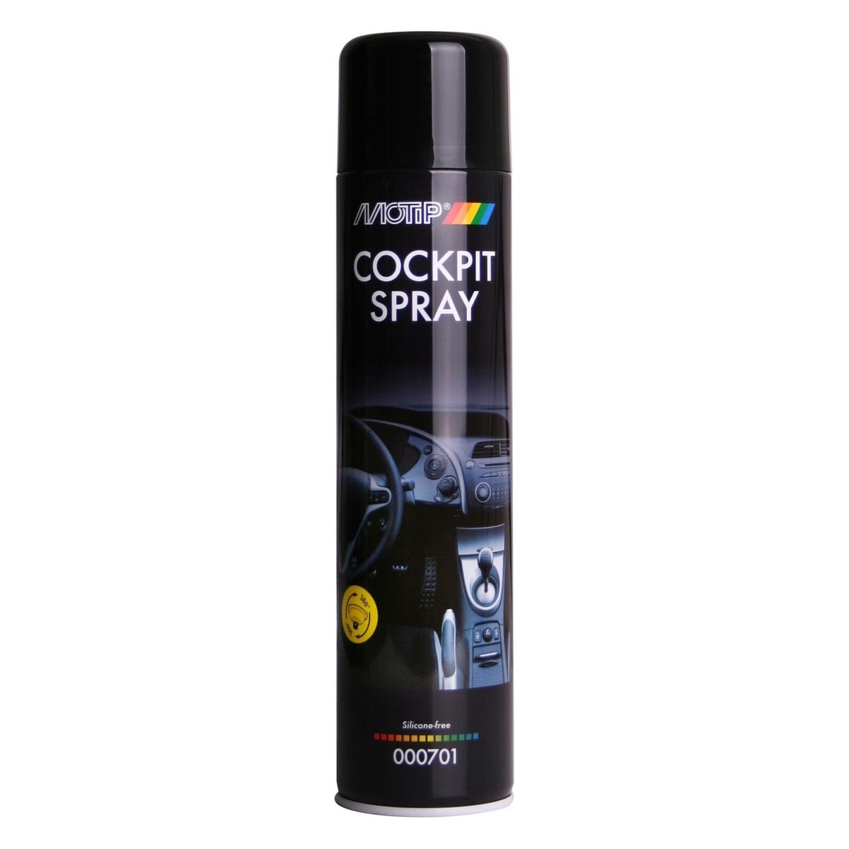 Paneļa kopšanas aerosols MOTIP Cockpitspray pusmatēts, 600 ml
