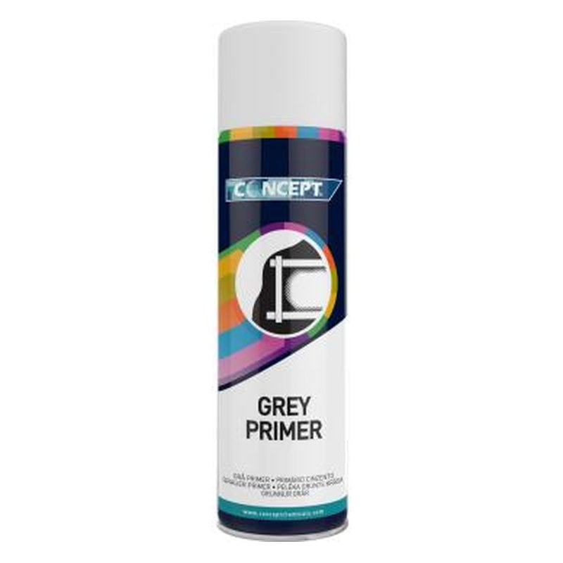 Pelēka gruntskrāsa aerosolā CONCEPT GREY PRIMER, 450 ml C44612 OE C44612