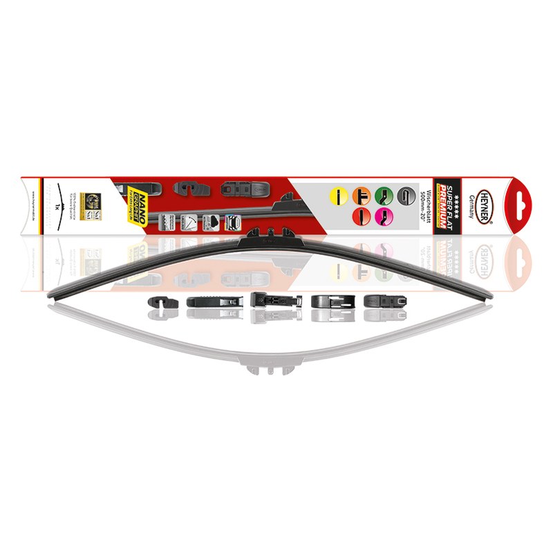 Plakanā stikla tīrītāja slotiņa HEYNER SUPER FLAT PREMIUM, 580 mm