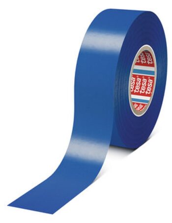 PVC izolācijas lente tesa, zila, 33 m x 19 mm