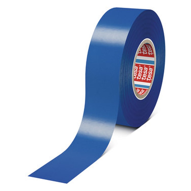 PVC izolācijas lente tesa, zila, 33 m x 19 mm