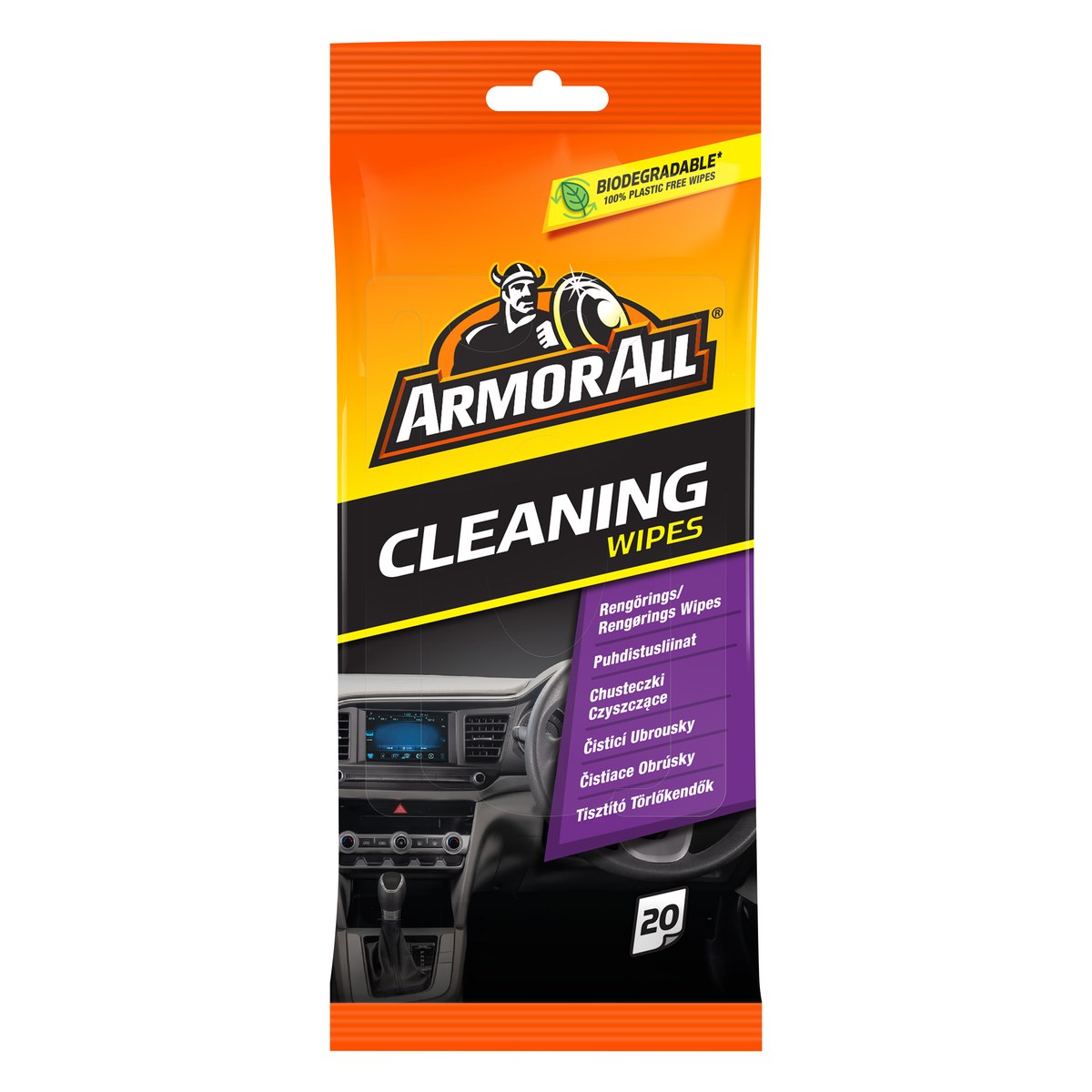 Salona tīrīšanas salvetes Armor All Cleaning Wipes, 20 gab.