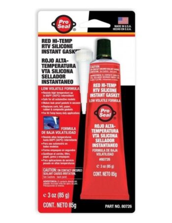 Sarkans augstas temperatūras RTV silikona blīvētājs Pro Seal, 85 g