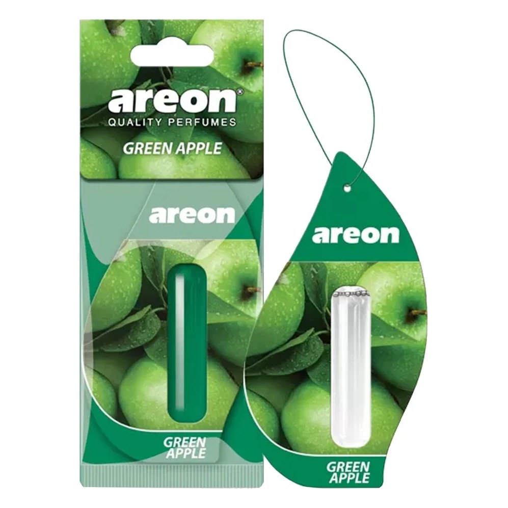 Šķidrais gaisa atsvaidzinātājs AREON Liquid Green Apple, 5 ml