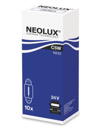 Spuldze NEOLUX C5W 24V 5W SV8,5-8, soffite