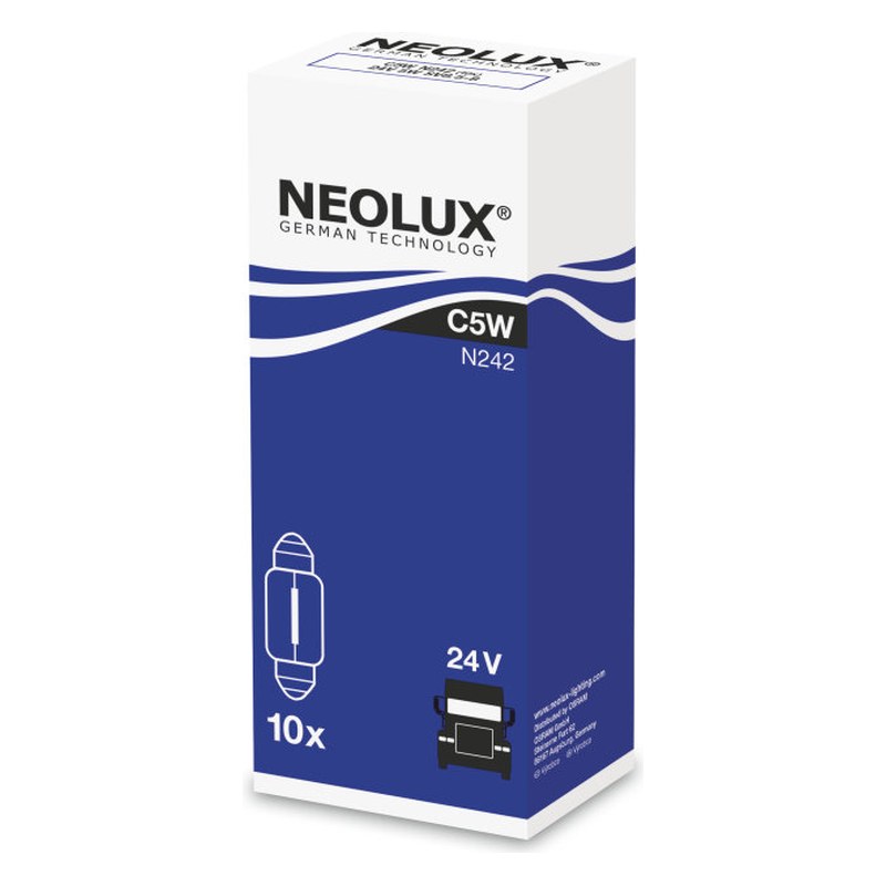 Spuldze NEOLUX C5W 24V 5W SV8,5-8, soffite N242 OE N242