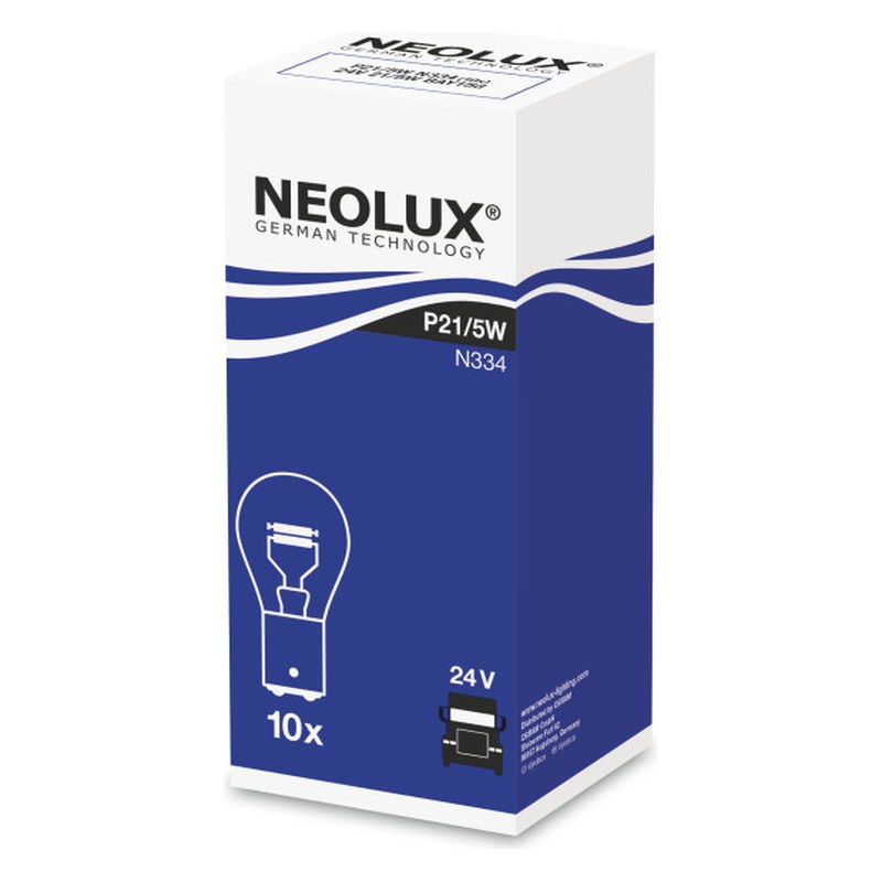 Spuldze NEOLUX P21/5W 24V BAY15d, divu kvēldiegu