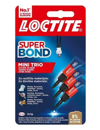 Superlīme LOCTITE Super Bond Mini Trio, 3 x 1 g