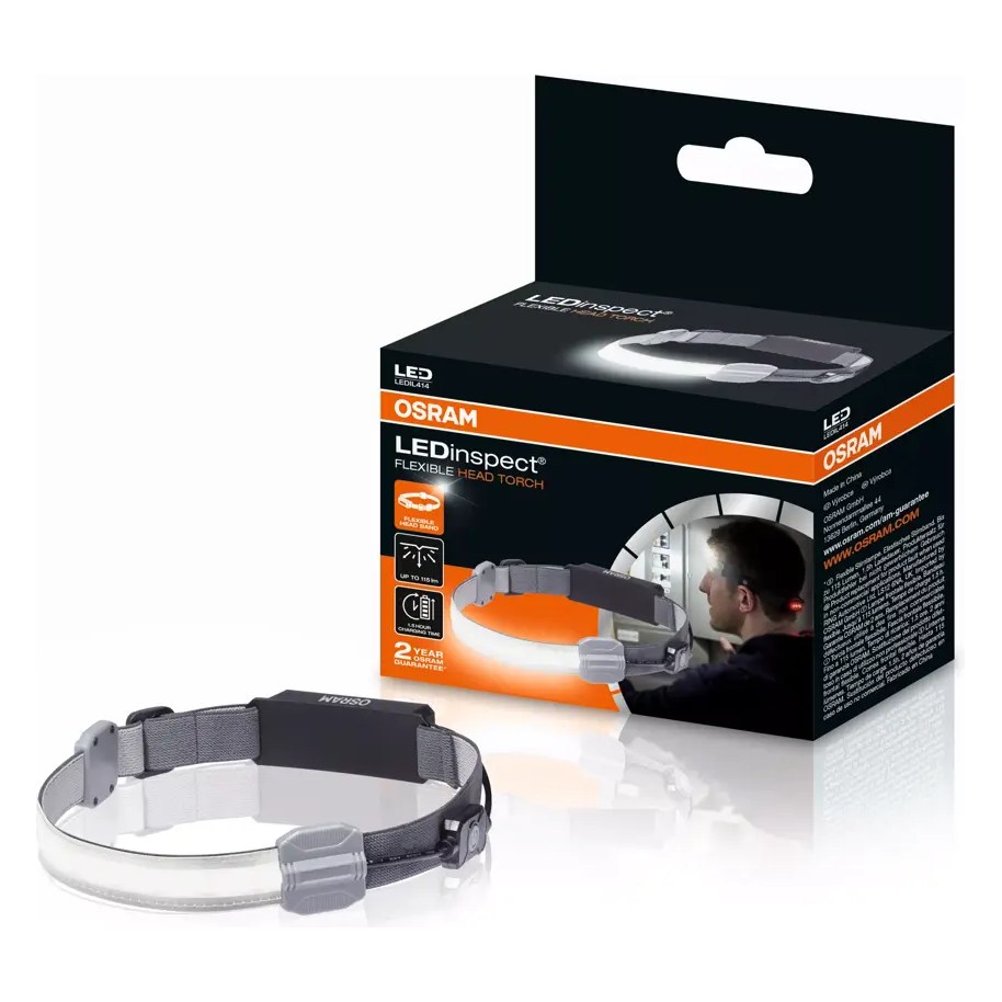 Uzlādējams LED galvas lukturis OSRAM LEDinspect FLEXIBLE HEAD TORCH OLEDIL414 OE LEDIL414