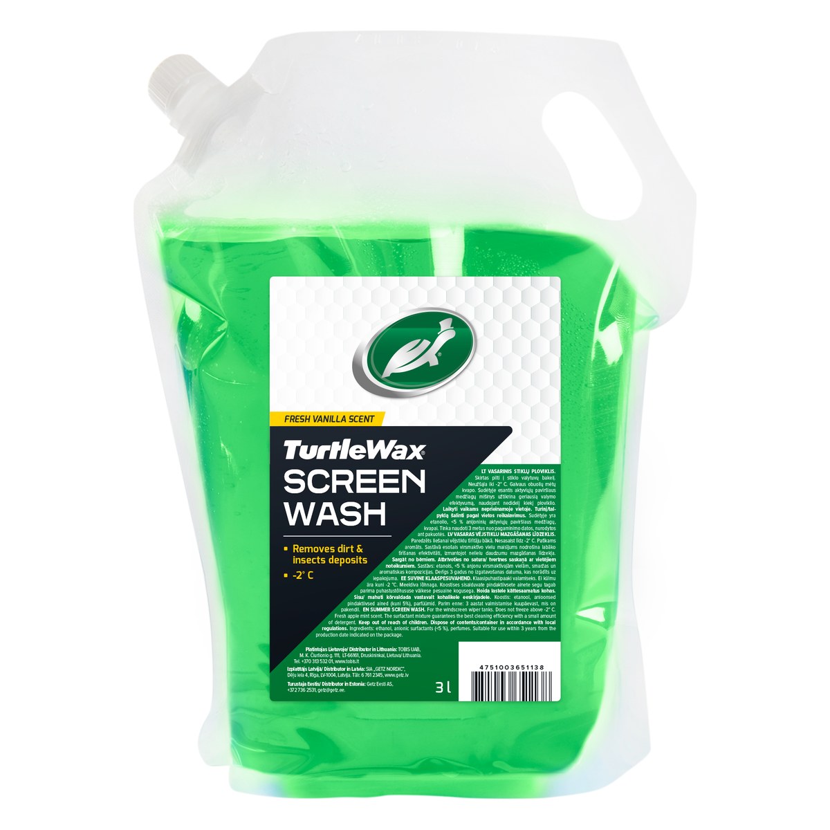 Vasaras vējstiklu šķidrums Turtle Wax Summer Screenwash, 3 l TW7455 OE 7455