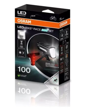 Velosipēda lukturu komplekts OSRAM LEDsBIKE RACE 100, StVZO, 100 lux