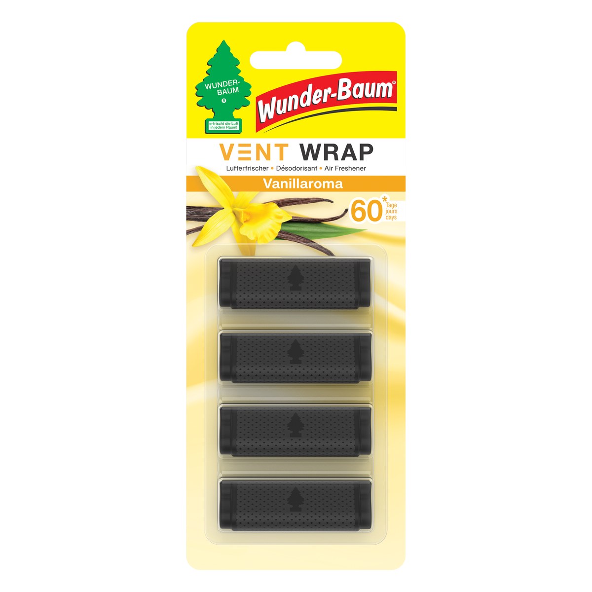 Ventilācijas restes atsvaidzinātājs WUNDER-BAUM Vent Wrap Vanilla WBV113 OE WBV113