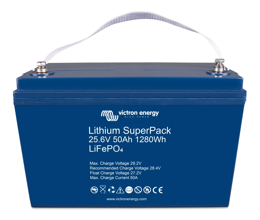 Litija akumulators SuperPack 25,6V / 50Ah (M8), kods 1806-4013