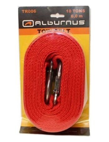 Vilkšanas lenta Alburnus TOW BELT, 10 t, 6 m, ar āķiem