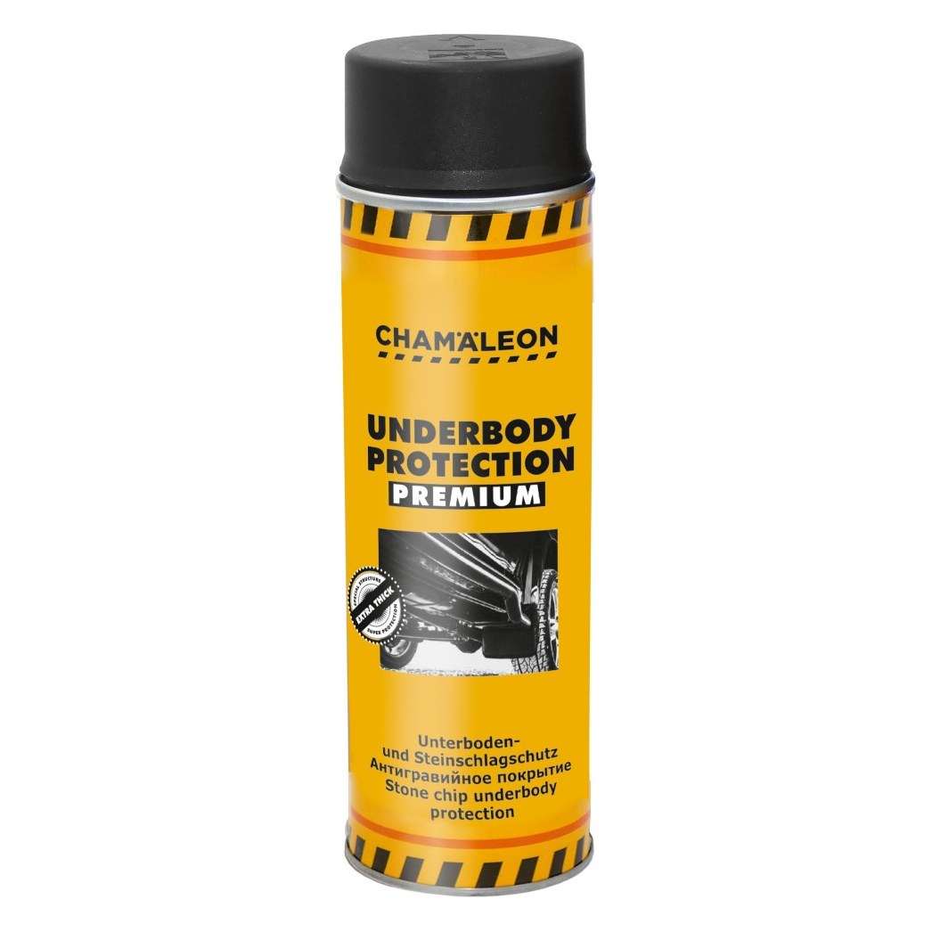 Virsbūves aizsargpārklājums CHAMALEON Premium, melns, aerosols, 500 ml