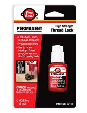 Vītņu fiksators Pro Seal Pro Lok, sarkans, stiprs, 6 ml